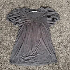 Rebecca beeson top gray and flowy